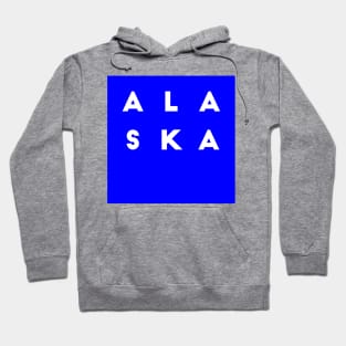 Alaska | Blue square letters Hoodie